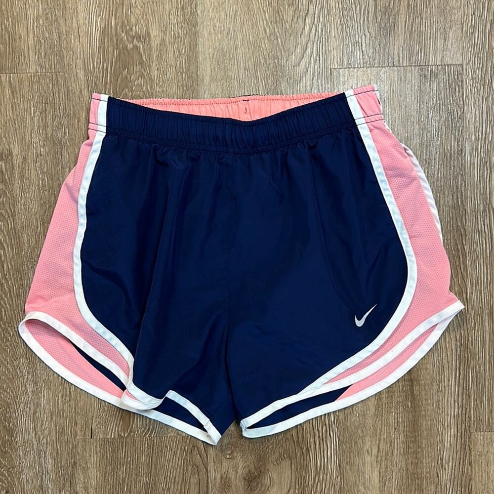 Nike Tempo Running Shorts Navy & Pink Size Small Athletic